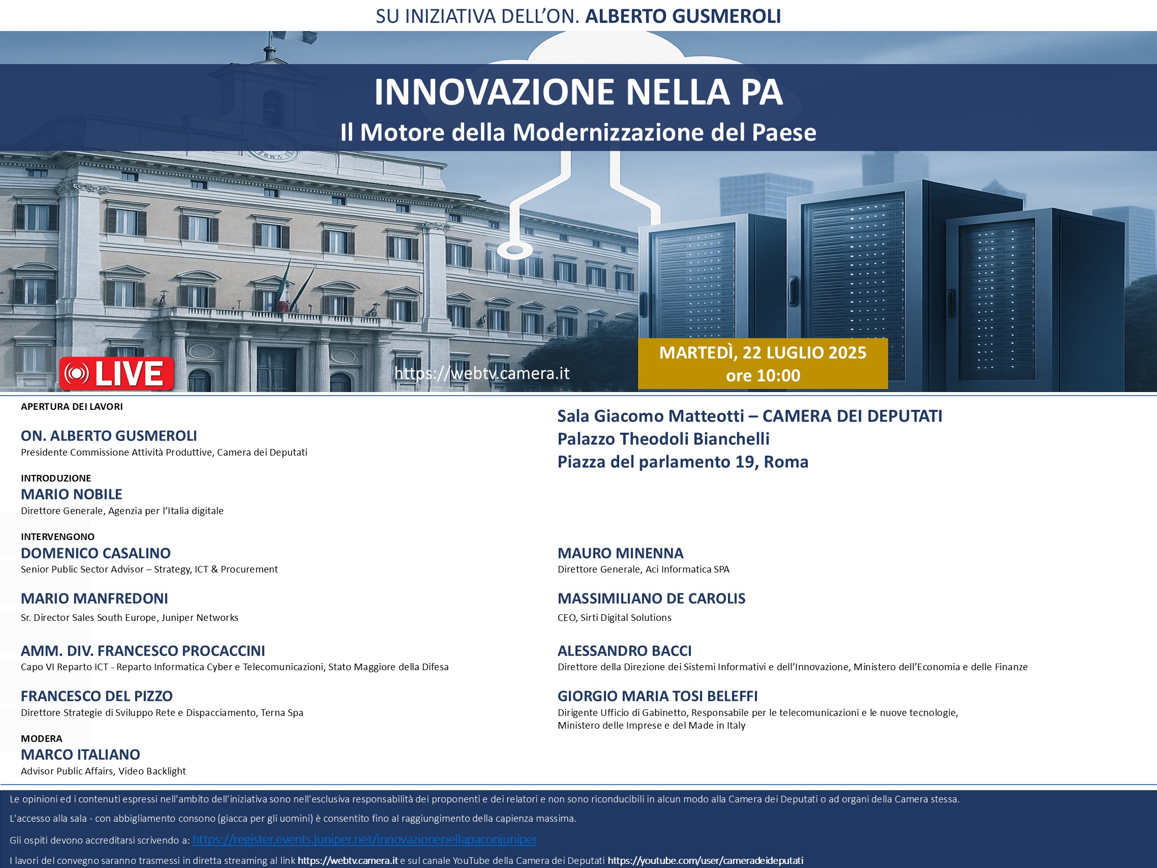 INNOVAZIONE NELLA PA Il Motore della Modernizzazione del Paese