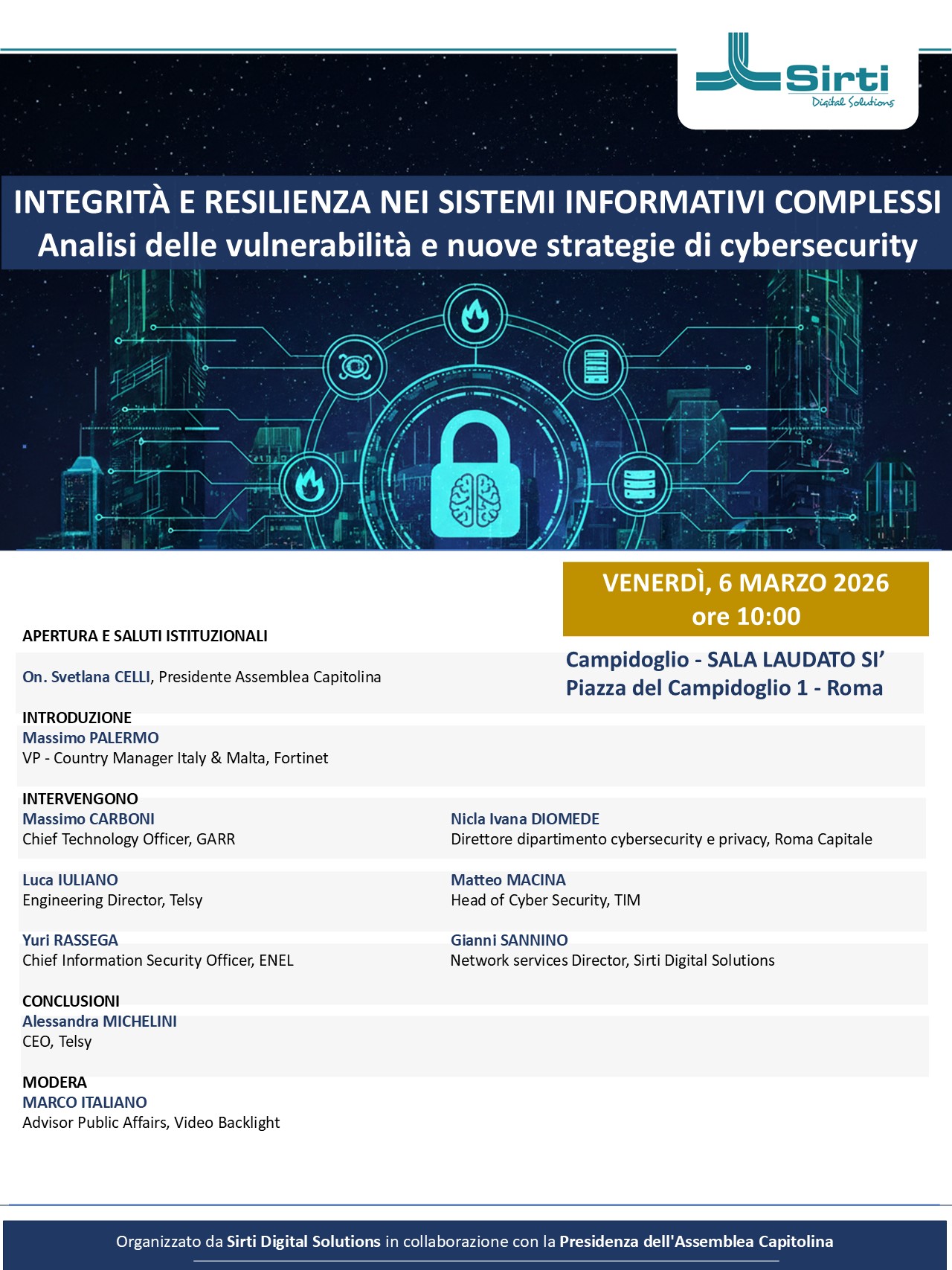 Integrità e Resilienza nei Sistemi Informativi Complessi